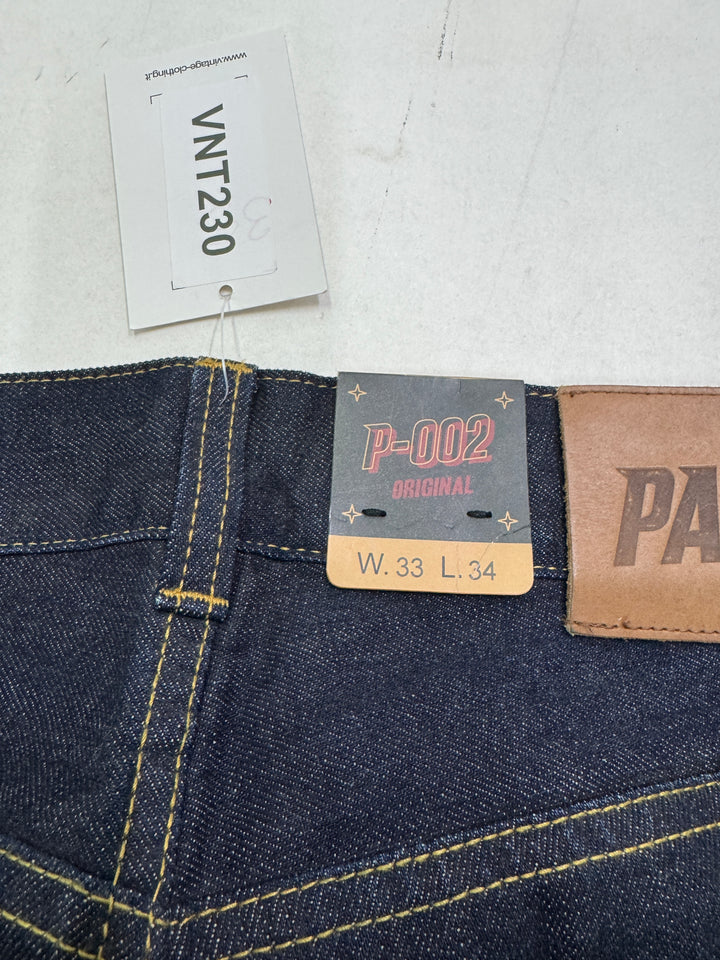 Pace Limited Edition W33 L34 cimosa jeans nuovo Deadstock red line selvedge