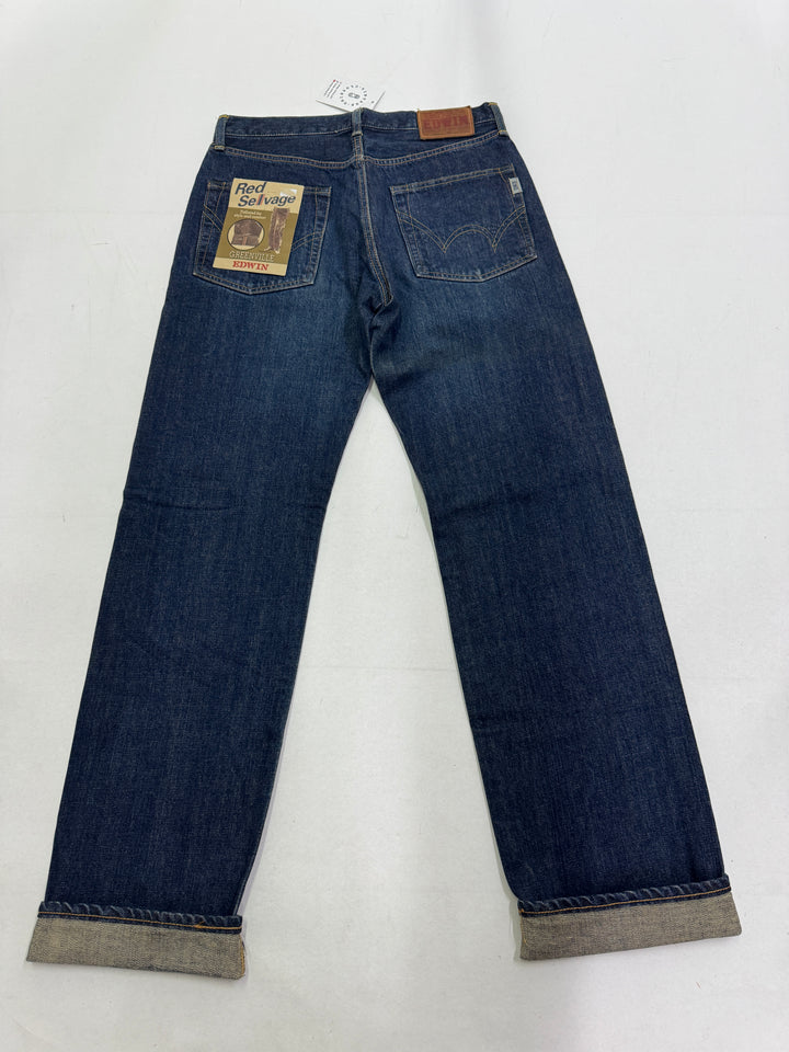 Edwin Red Selvage W30 L32 cimosa jeans nuovo Deadstock red line