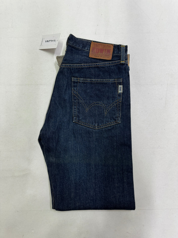 Edwin Red Selvage W30 L32 cimosa jeans nuovo Deadstock red line