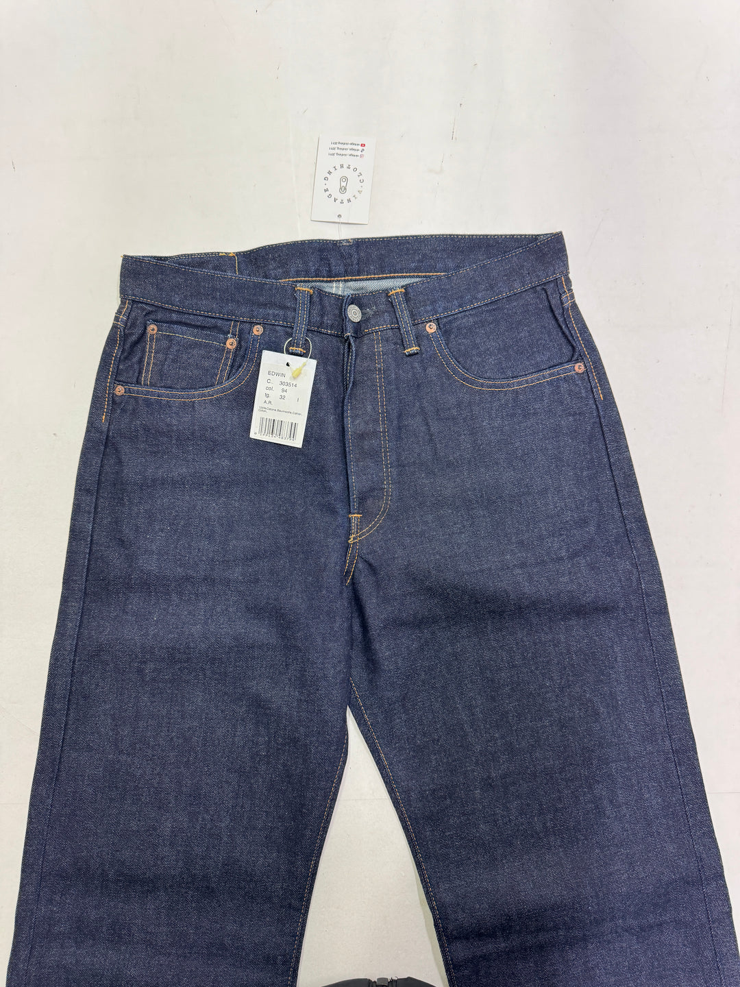 Edwin Special X Model W32 L33 cimosa jeans nuovo Deadstock red line