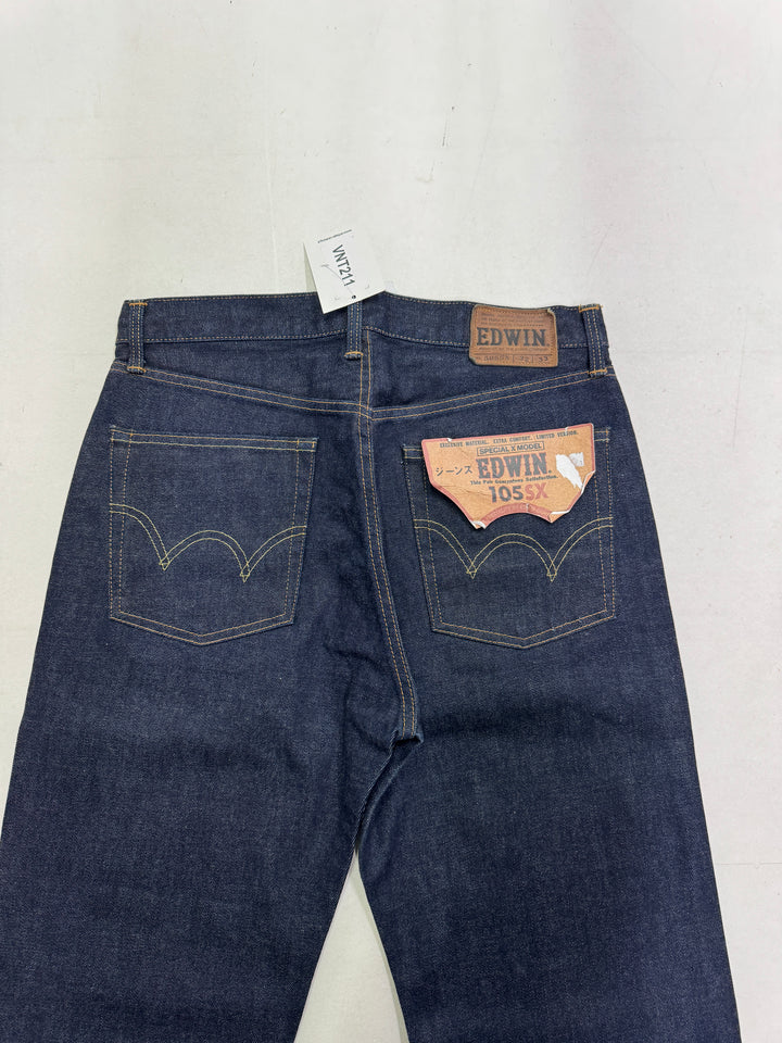 Edwin Special X Model W32 L33 cimosa jeans nuovo Deadstock red line