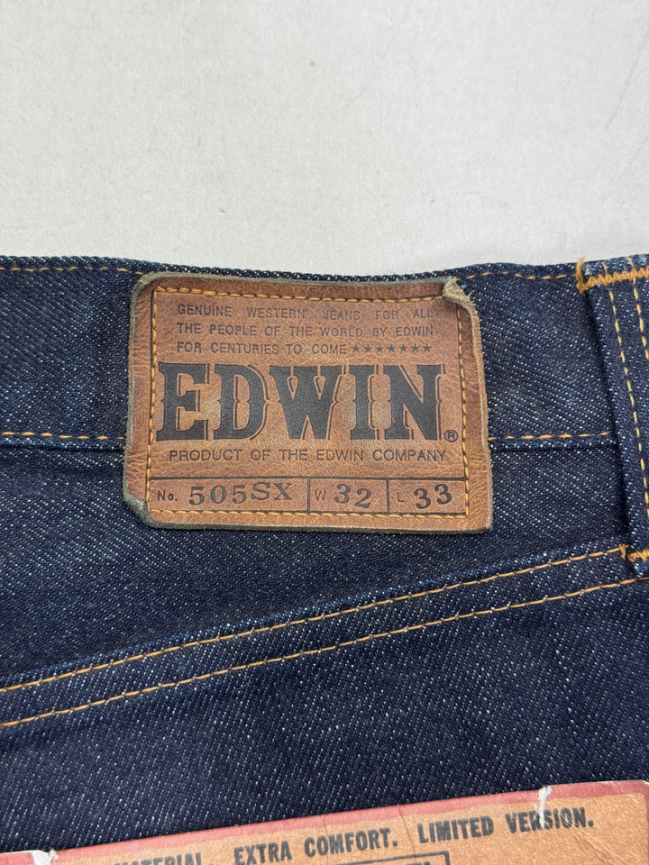 Edwin Special X Model W32 L33 cimosa jeans nuovo Deadstock red line