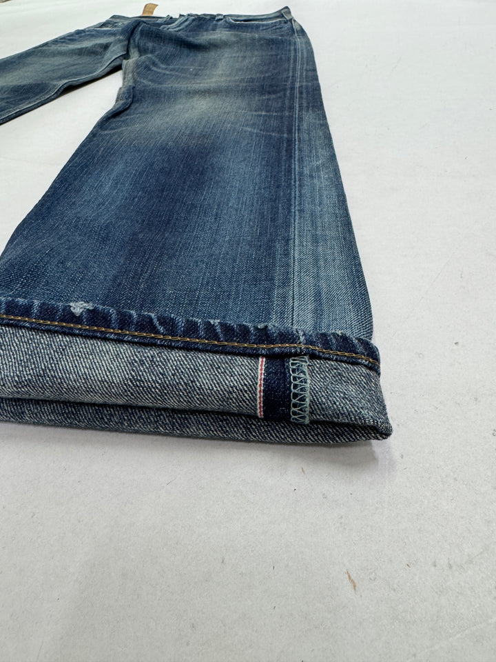 Edwin Rebel Vintage W30 L32 mezza cimosa jeans nuovo Deadstock red line