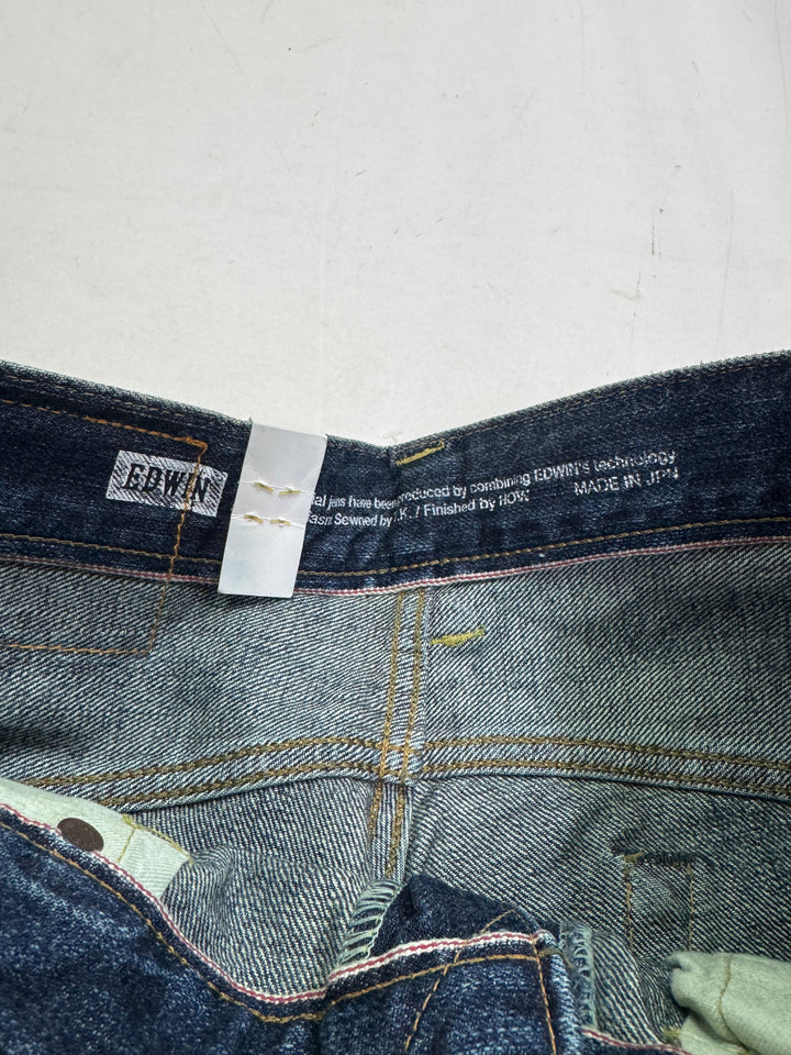 Edwin Rebel Vintage W30 L32 mezza cimosa jeans nuovo Deadstock red line