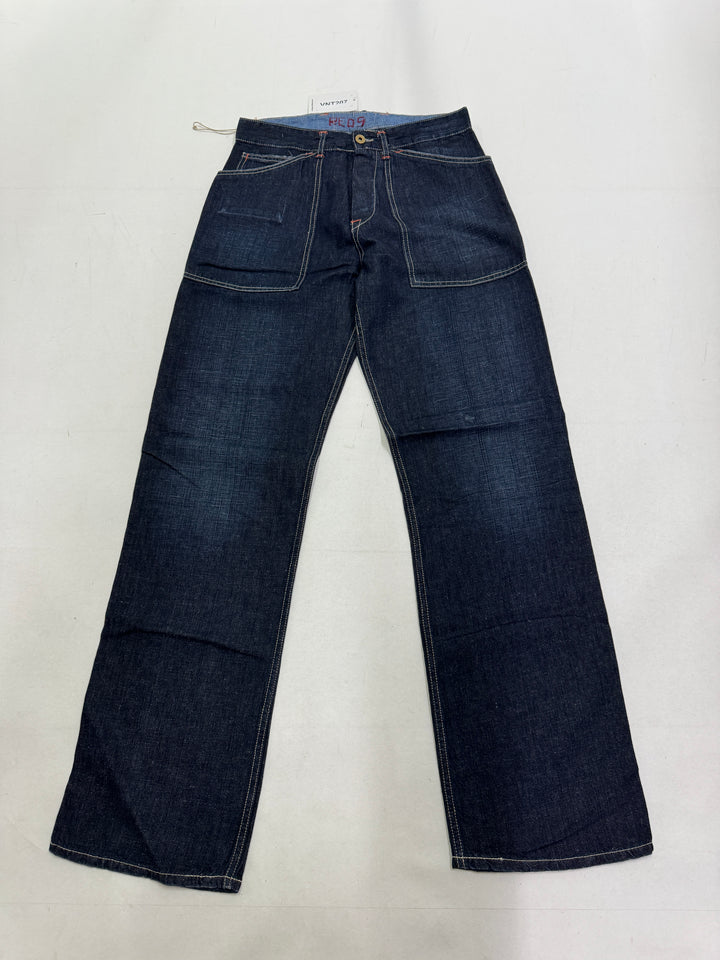 Reds work W30 martingala indigo jeans vintage nuovo Deadstock