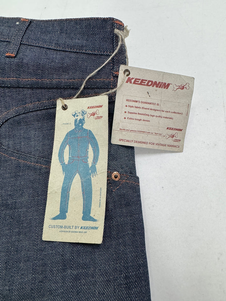 Keednim rivets jeans W33 vintage nuovo Deadstock