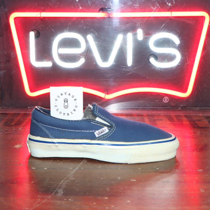 Vans Slip On Blu Made in USA Deadstock basse size US 4 1/2