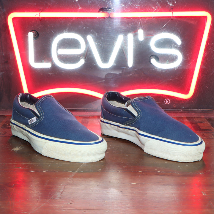 Vans Slip On Blu Made in USA Deadstock basse size US 4 1/2