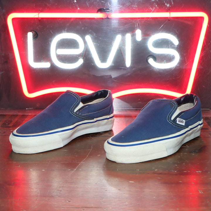 Vans Slip On Blu Made in USA Deadstock basse size US 4 1/2