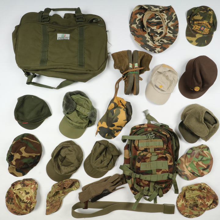 Accessori militari e civili Stock da 77 pz caccia militare vintage army pesca
