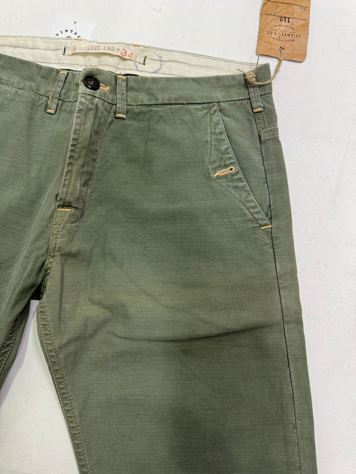 Scarti-Lab 118 W34 chino pant jeans nuovo con cartellino Deadstock