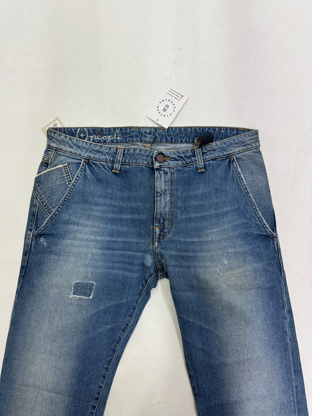 People+ chino jeans W34 cimosa red line nuovo Deadstock
