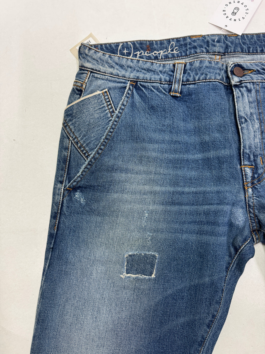 People+ chino jeans W34 cimosa red line nuovo Deadstock
