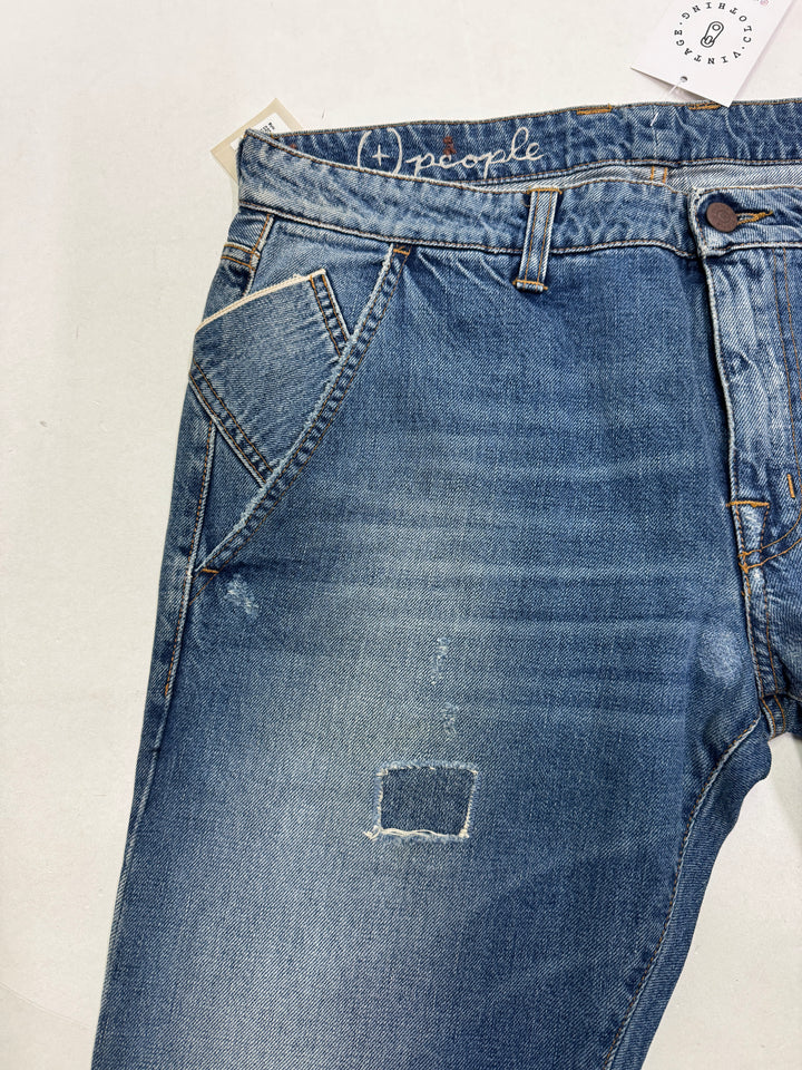People+ chino jeans W34 cimosa red line nuovo Deadstock
