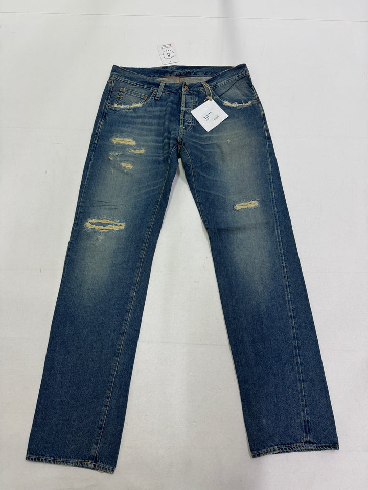 Dubble Ware DW W34 cimosa limited edition jeans nuovo Deadstock red line