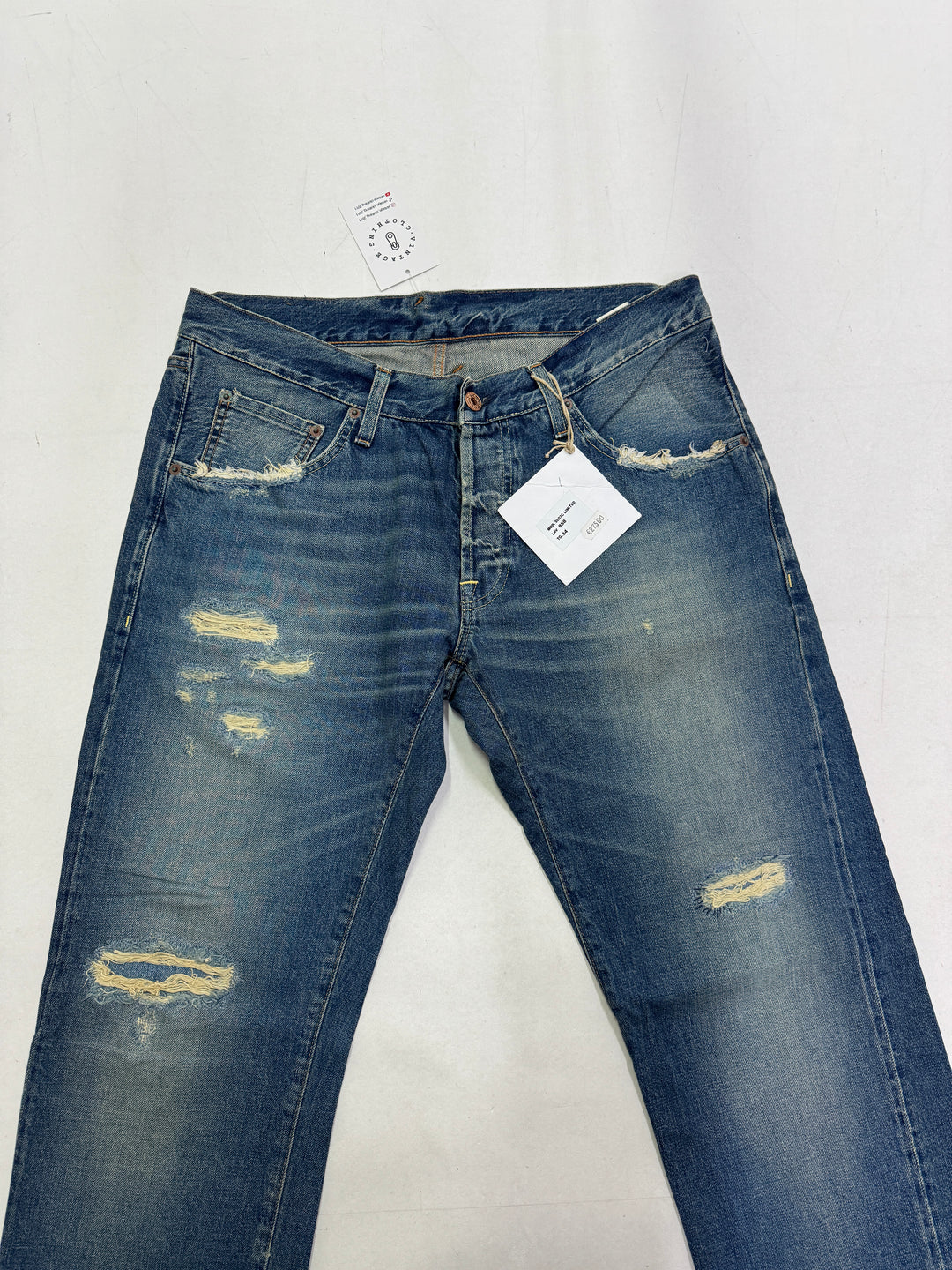 Dubble Ware DW W34 cimosa limited edition jeans nuovo Deadstock red line