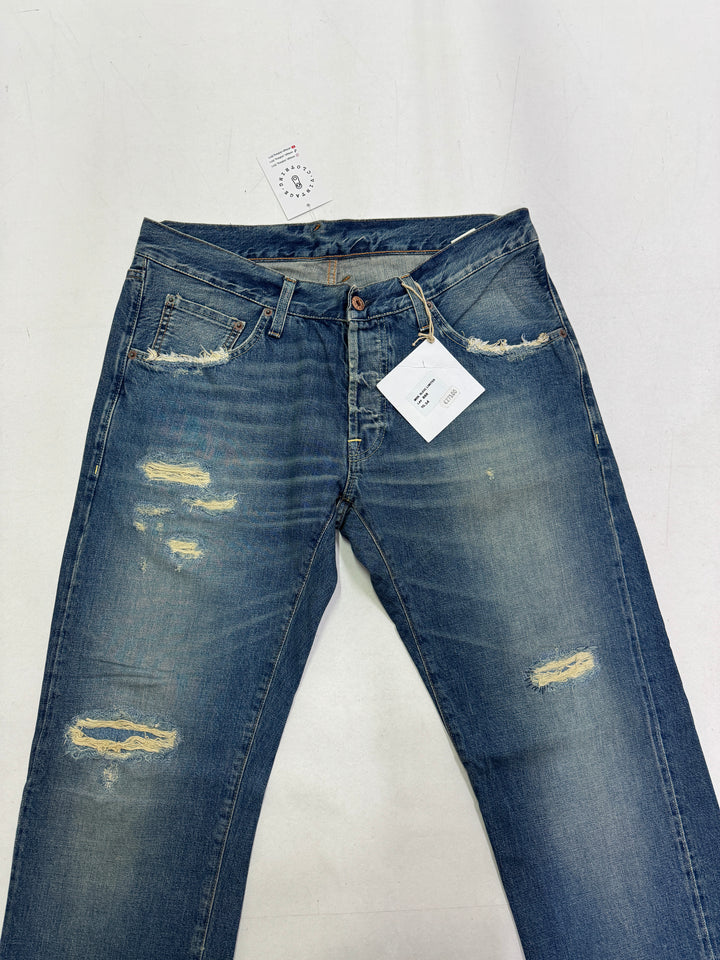 Dubble Ware DW W34 cimosa limited edition jeans nuovo Deadstock red line