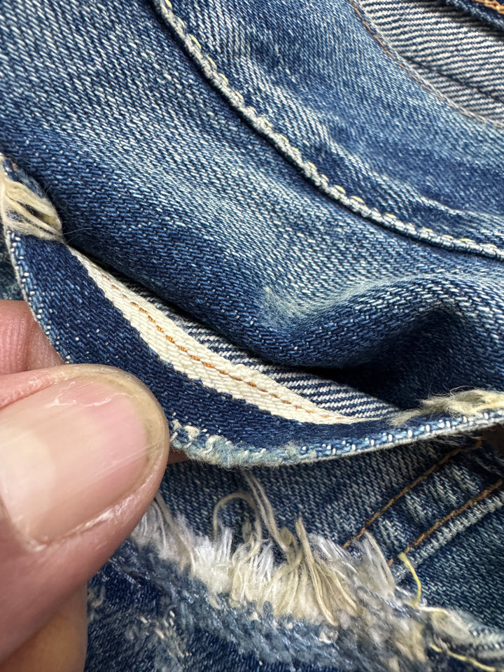 Dubble Ware DW W34 cimosa limited edition jeans nuovo Deadstock red line