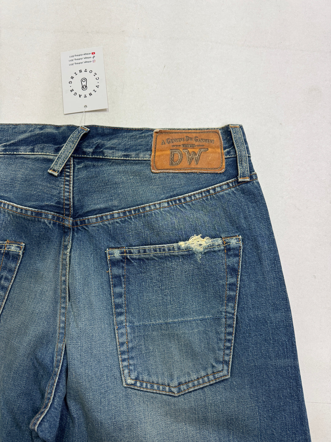 Dubble Ware DW W34 cimosa limited edition jeans nuovo Deadstock red line