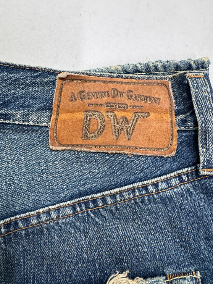 Dubble Ware DW W34 cimosa limited edition jeans nuovo Deadstock red line