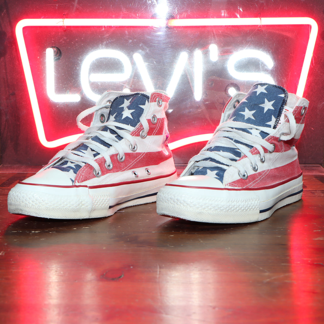 Converse size 1/2 Alte Made in USA tomaia bandiera americana