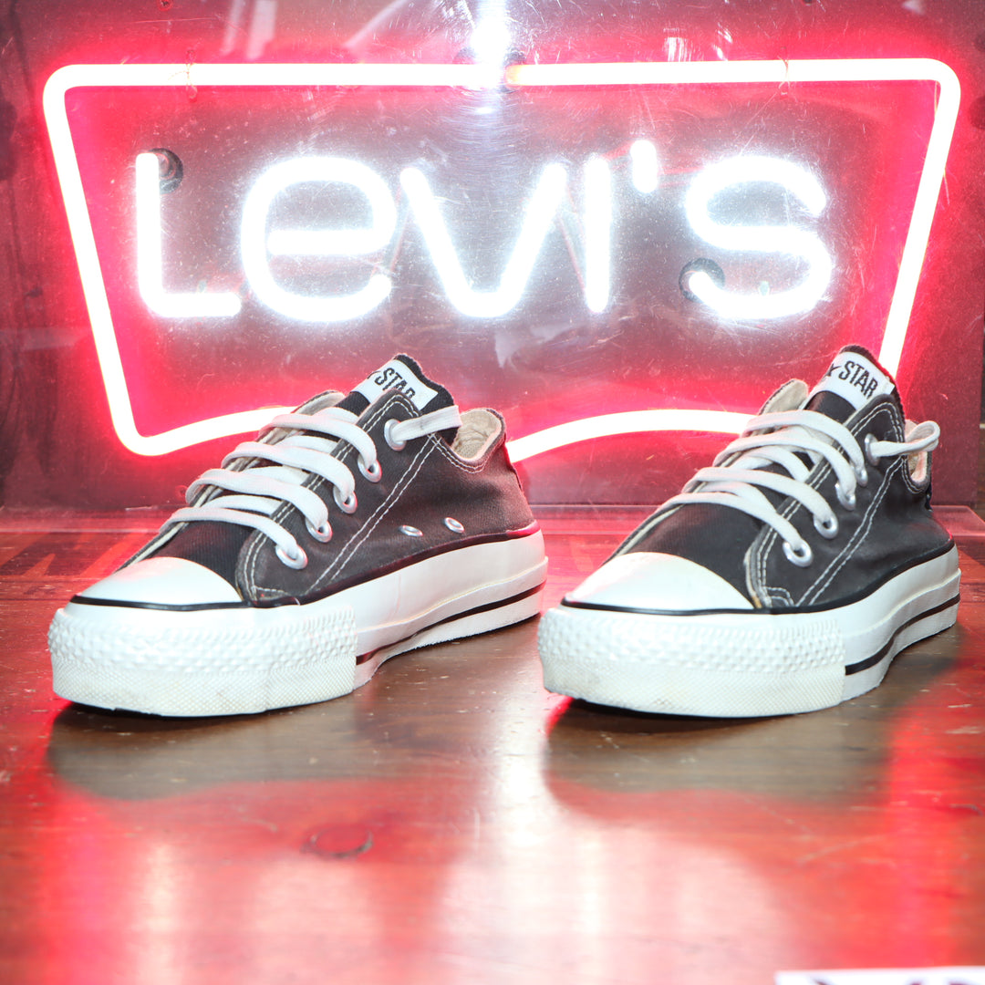 Converse All Star size 4  bassa Made in USA tomaia nera