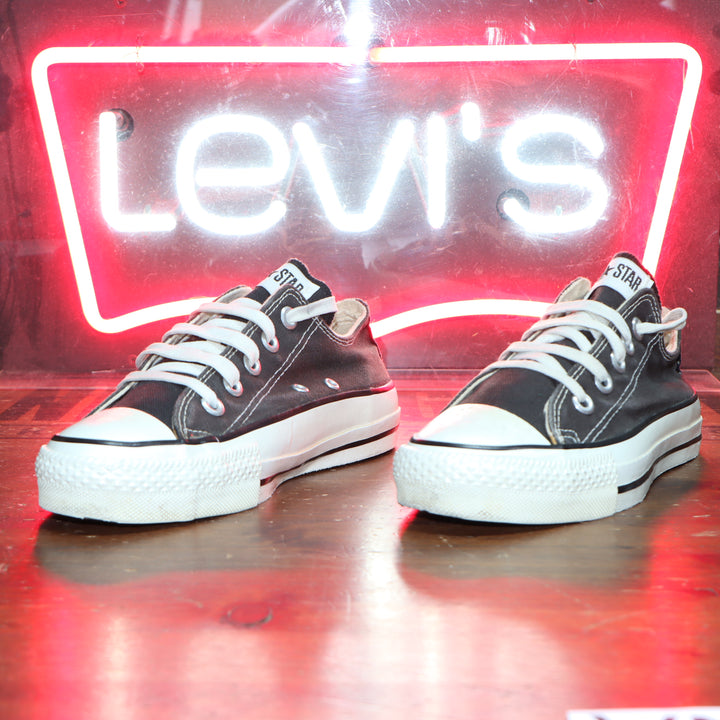 Converse All Star size 4  bassa Made in USA tomaia nera