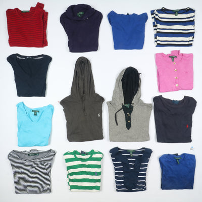 Stock Ralph Lauren, Lacoste e Tommy Hilfiger T-shirt 106 pz vintage