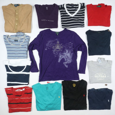 Stock Ralph Lauren, Lacoste e Tommy Hilfiger T-shirt 106 pz vintage