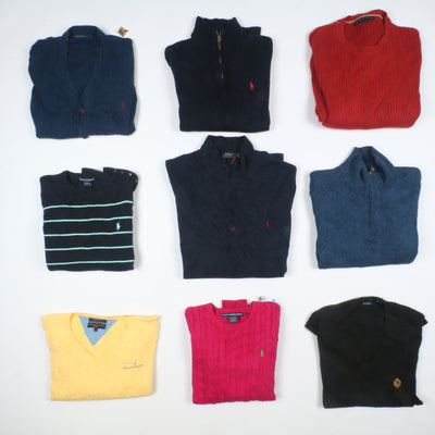 Stock Ralph Lauren e Tommy Hilfiger 42 pz Maglioni e Gilet vintage