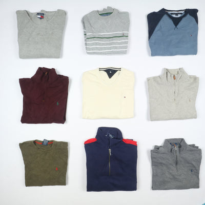 Stock Ralph Lauren e Tommy Hilfiger 42 pz Maglioni e Gilet vintage