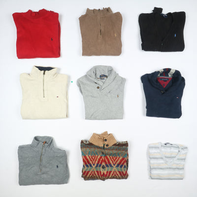 Stock Ralph Lauren e Tommy Hilfiger 42 pz Maglioni e Gilet vintage