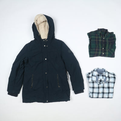 Tommy Hilfiger, Lacoste e Ralph Lauren Giacche e camicie giubbotti stock da 25pz