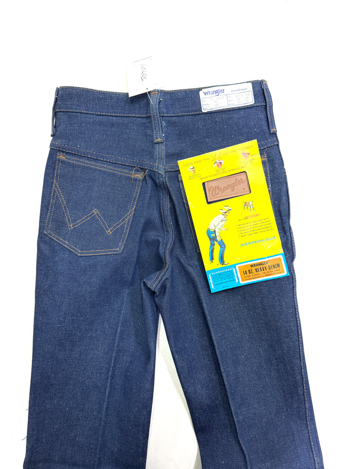 Wrangler western cut Flare W27 L35 made in Belgium anni 70&