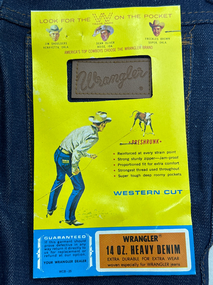 Wrangler western cut Flare W27 L35 made in Belgium anni 70&
