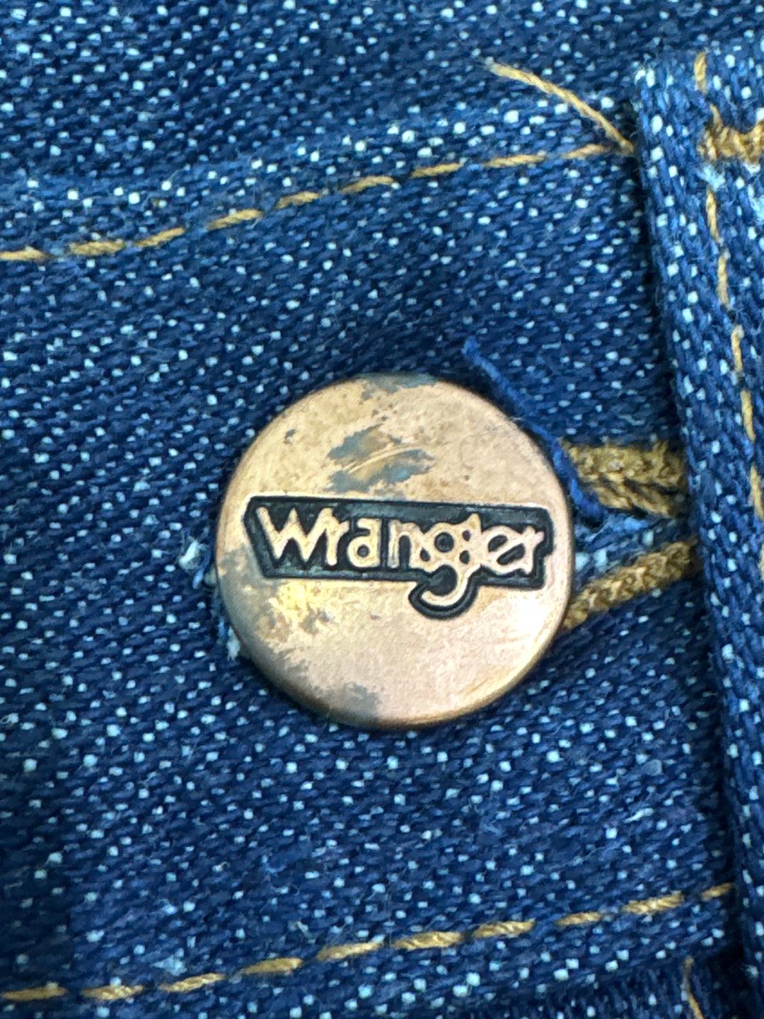Wrangler western cut Flare W27 L35 made in Belgium anni 70&