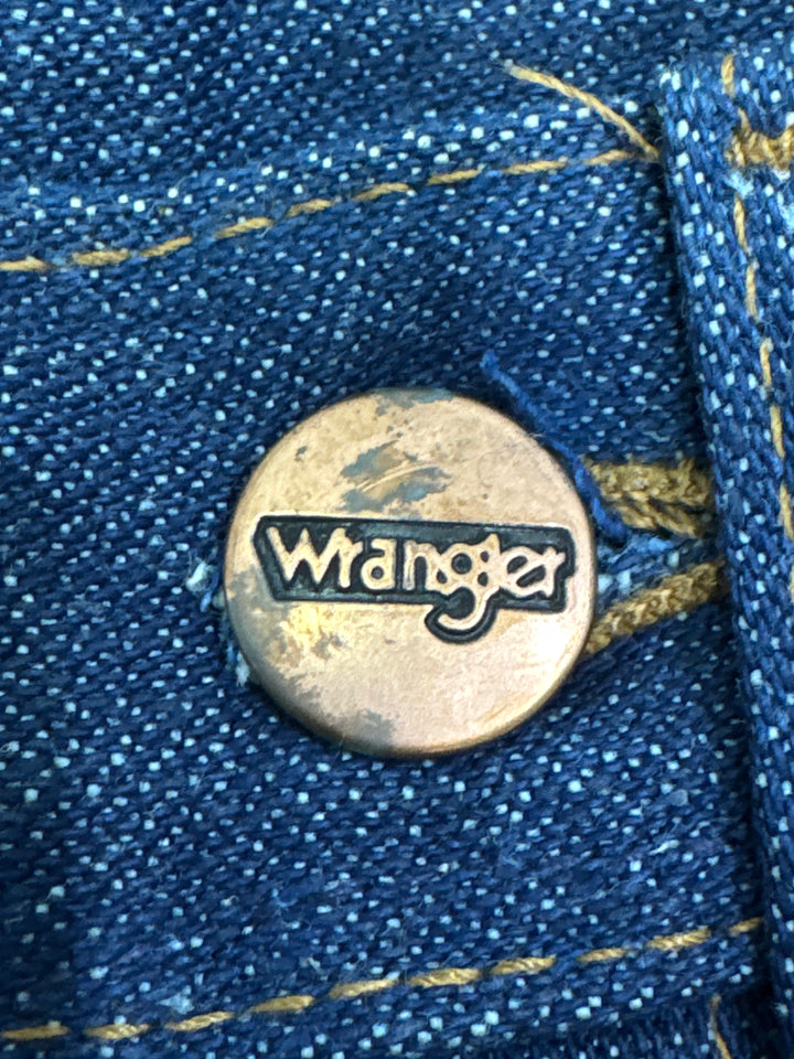 Wrangler western cut Flare W27 L35 made in Belgium anni 70&
