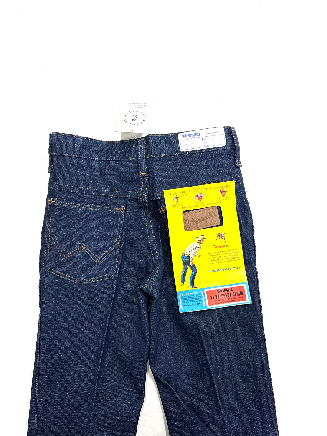 Wrangler western cut Flare W25 L36 made in Belgium anni 70&