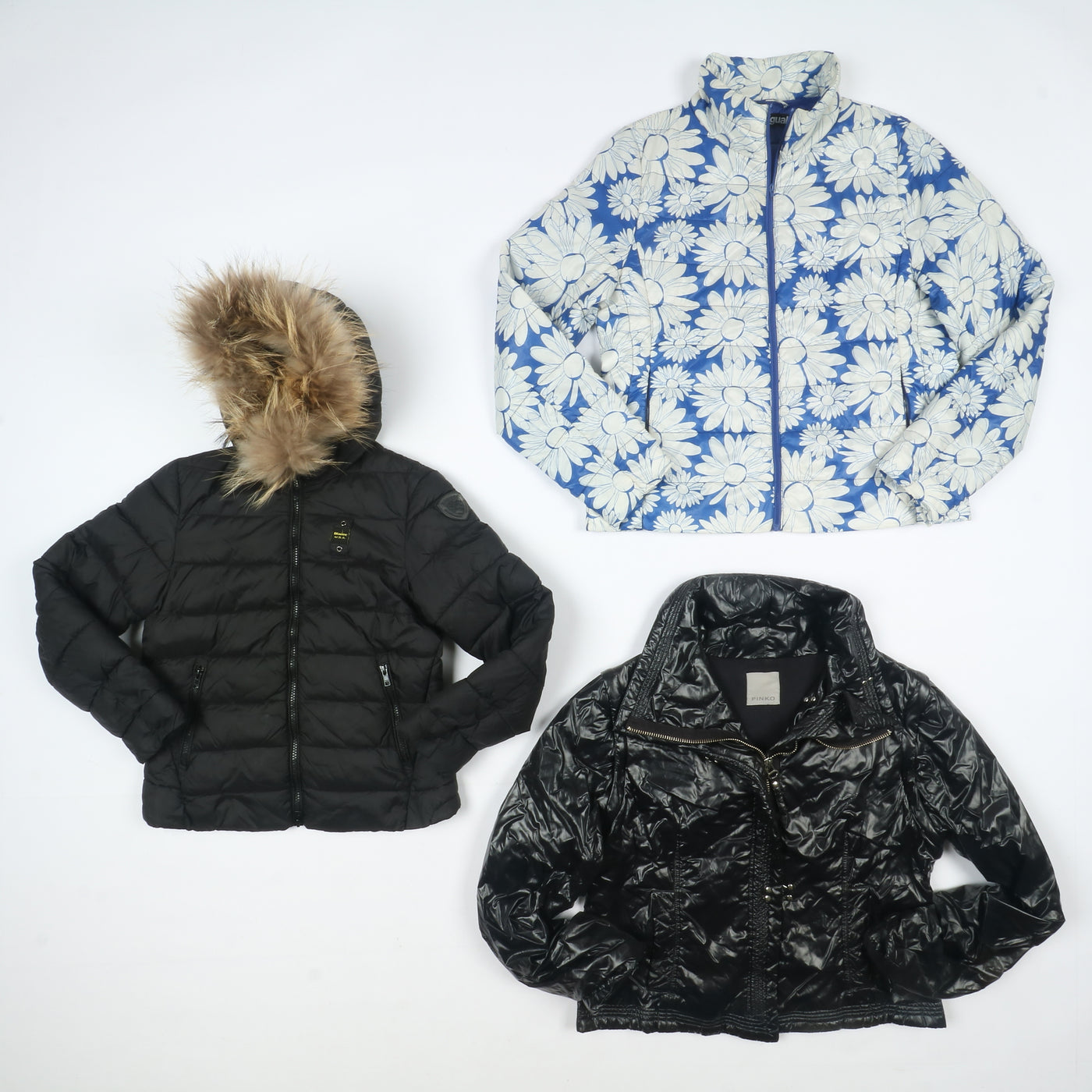 Giacche firmate invernali vintage donna 12pz Blauer, Pinko, CK, Vans....