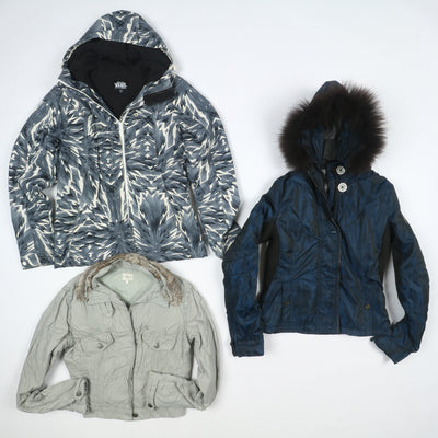 Giacche firmate invernali vintage donna 12pz Blauer, Pinko, CK, Vans....