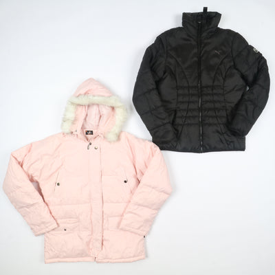 Giacche firmate invernali vintage donna 12pz Blauer, Pinko, CK, Vans....
