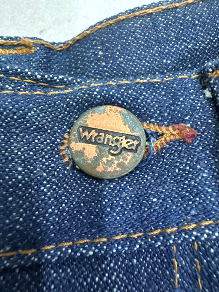 Wrangler western cut Flare W26 L35 made in Belgium anni 70&