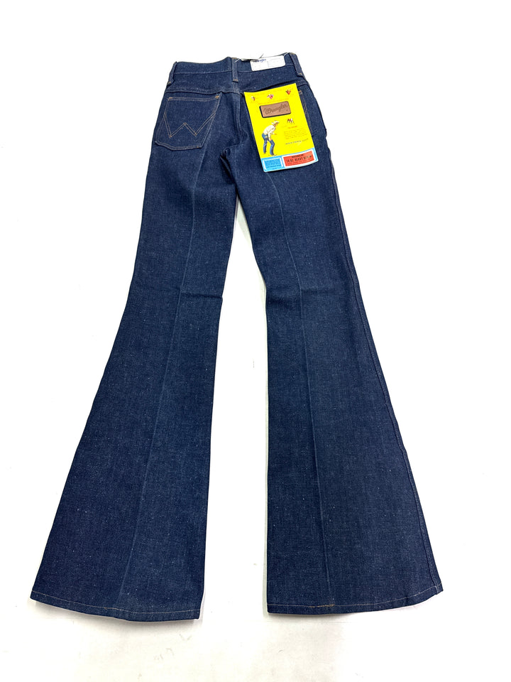 Wrangler western cut Flare W26 L35 made in Belgium anni 70&