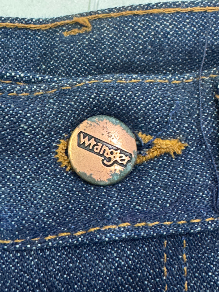 Wrangler western cut rivets W28 L36 made in Belgium anni 70&
