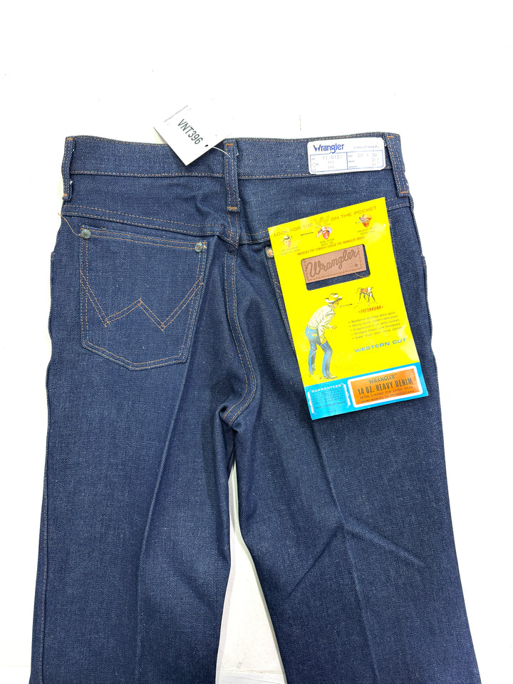 Wrangler western cut rivets W28 L36 made in Belgium anni 70&
