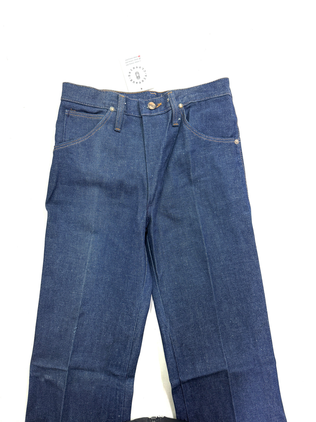 Wrangler western cut rivets W28 L35 made in Belgium anni 70&