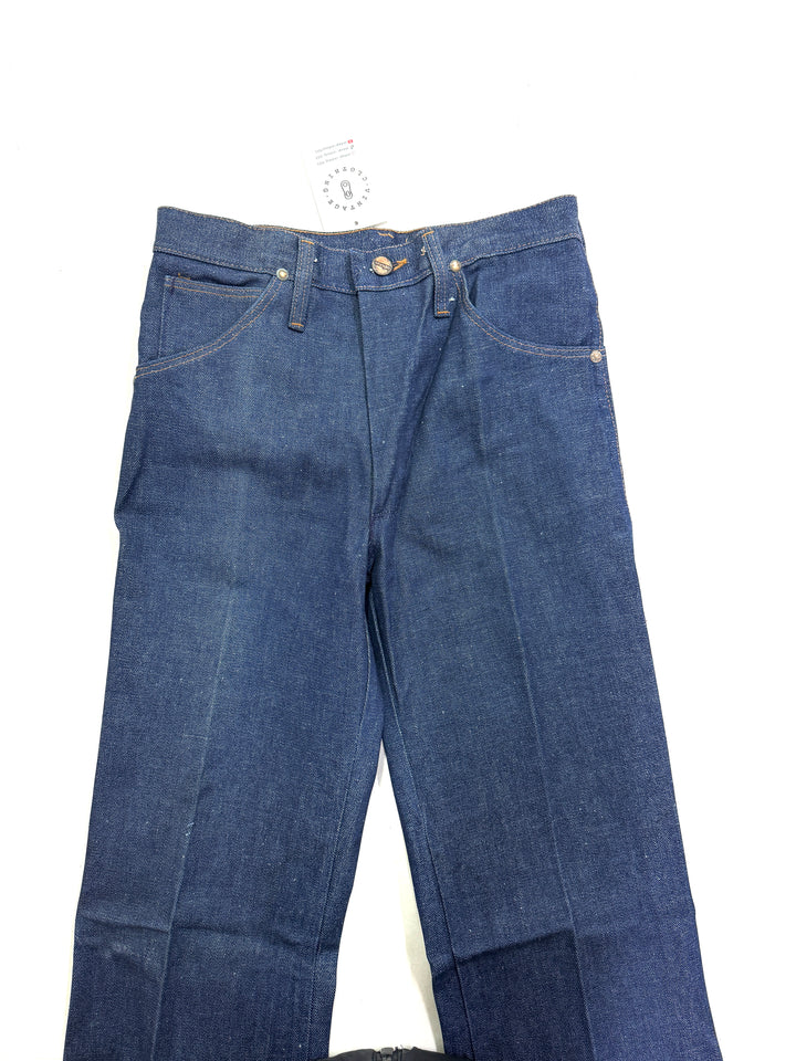 Wrangler western cut rivets W28 L35 made in Belgium anni 70&