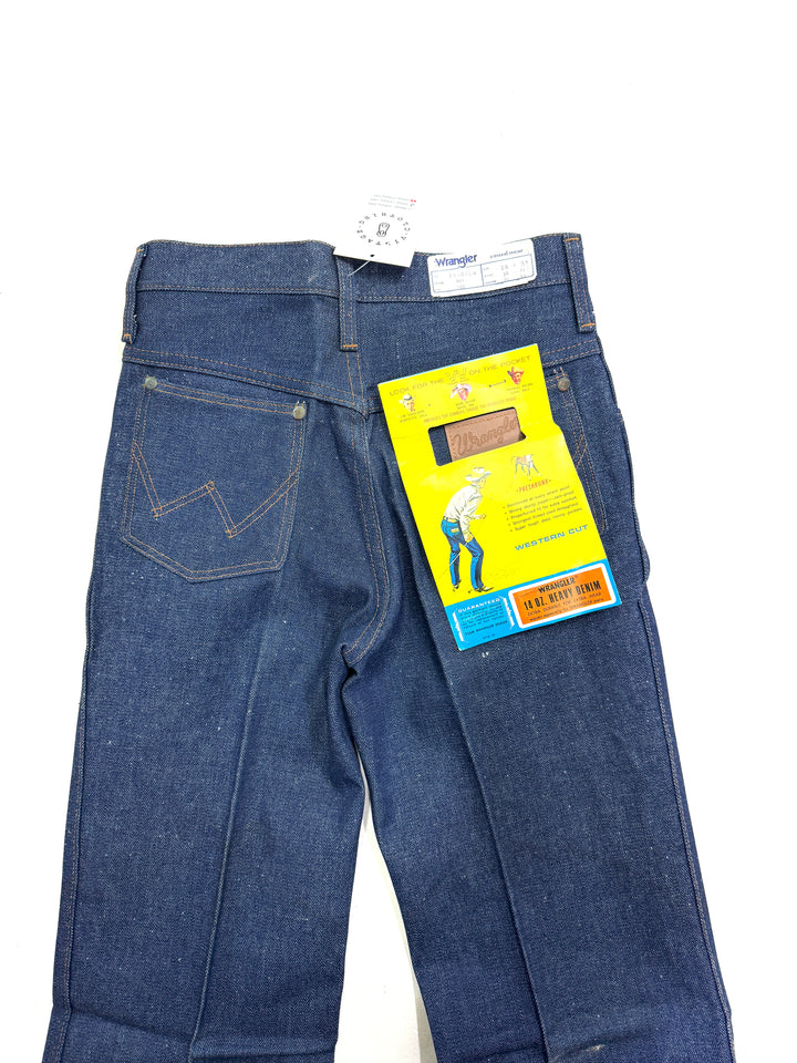 Wrangler western cut rivets W28 L35 made in Belgium anni 70&