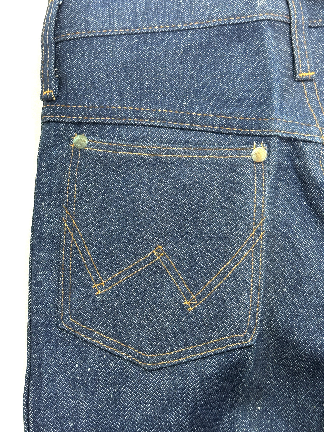 Wrangler western cut rivets W28 L35 made in Belgium anni 70&