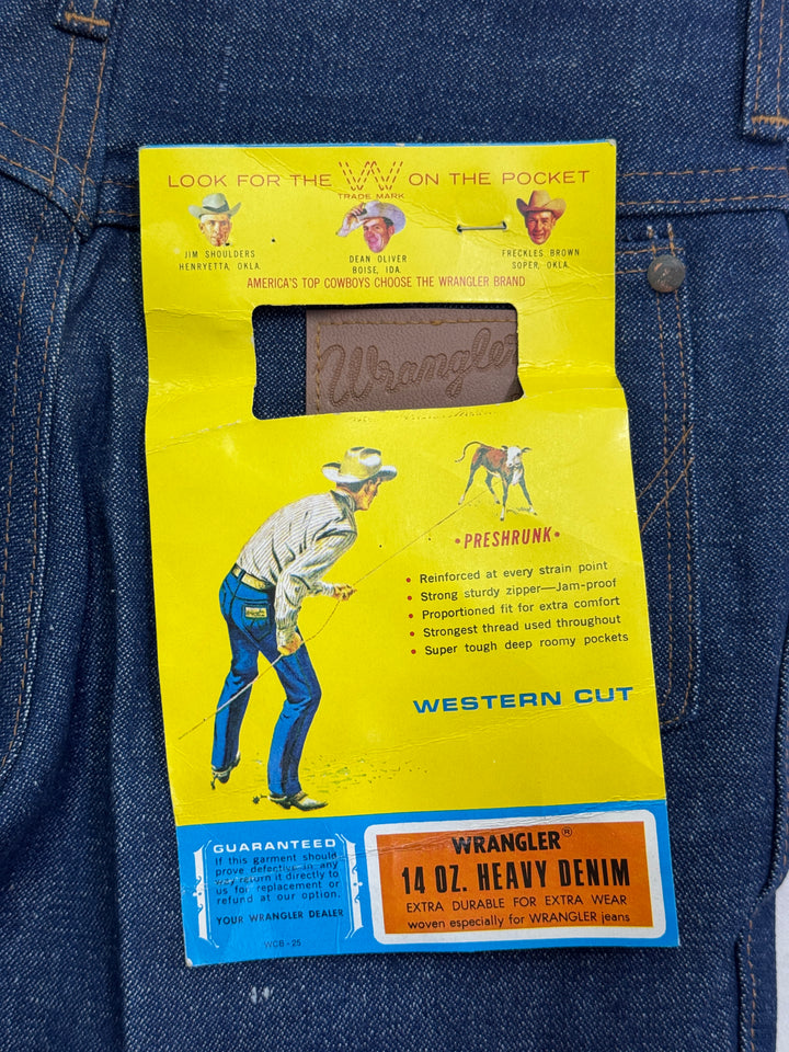 Wrangler western cut rivets W28 L35 made in Belgium anni 70&